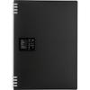 King Jim Teflaine Ring A4 30-Hole Notebook, Portrait, Black, 9856TTE-BK