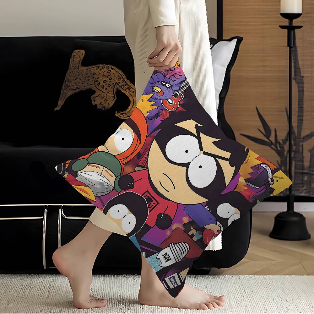 Classic Animation SSouth Cartoon Park Pillow Cover Sofa Cushion Cover Home Room Decoration Children Gift