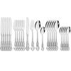 24Pcs Cutlery Western Kitchen Dinner Silverware Flatware Set Stainless Steel Dinnerware Set Knife Fork Tea Spoon Tableware Set