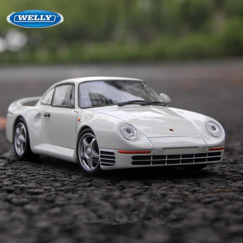 Welly 1/24 для Porsche 959 Сплав Спортивный Автомобиль Модель Литье под Давлением Металл Игрушечные Транспортные Средства Модель Автомобиля Высокая Симуляция Коллекционная Игрушка Подарок