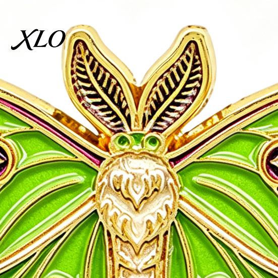 Retro Clothing Decoration Vintage Enamel Moth Brooch, Cartoon Insect Alloy Lapel Pin, Men Artistic Pin Women Jewelry Accessories for Suit Dress