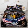 Креативный комплект постельного белья с американским флагом Пододеяльник 3D Постельное белье Модный дизайн Декор Пододеяльник King Комплект на двуспальную кровать Постельное белье9