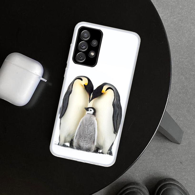 Чехол для телефона "Пингвины Любят На Северном Полюсе" для Samsung Galaxy A12 A22 A32 A52 A72 A02S A51 A50S A31 A20S A10S Note 20 Ultr