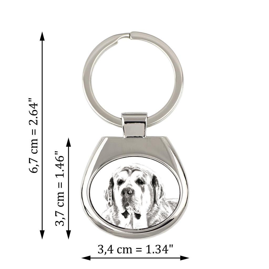 Испанский мастиф, Мастин Эспаньол - брелок с собакой, брелок с принтом, персонализированная подвеска от бренда Art-Dog