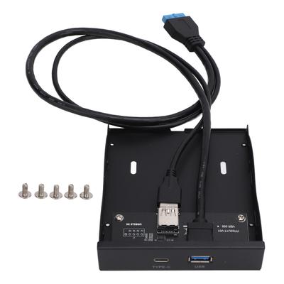 USB 3.2 GEN1 Концентратор на передней панели 5 Гбит/с Высокоскоростной Тип C и USB 3.0 Розетка 19-контактный Отсек для дисковода 3,5 дюйма для компьютеров