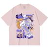 230 г/м² 100% хлопок Цельный V22 Принт Luffy Gear Унисекс Тяжелая хлопковая футболка