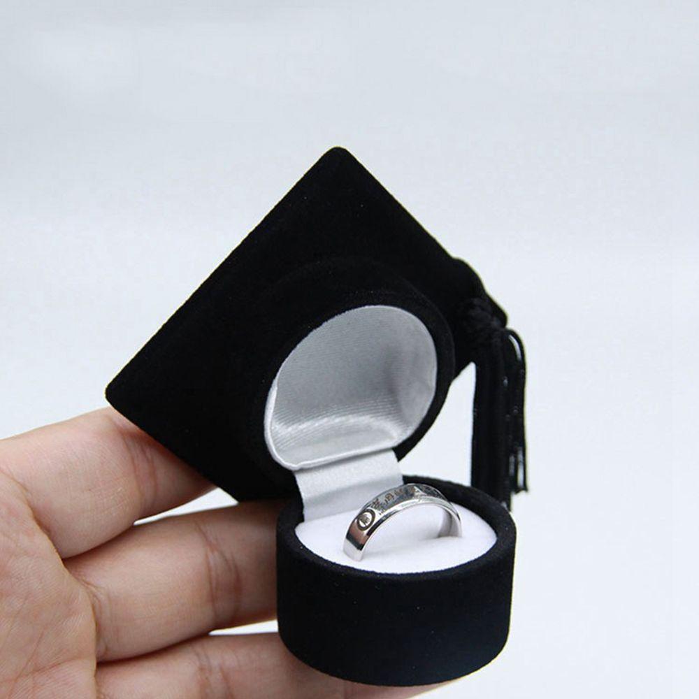 Gift Boxes Mini Ring Box Earrings Jewelry Storage Jewelry Display Case Bachelor Cap  Ring Box