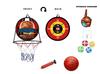 Children'S Foldable Basketball Rack Wall Mounted Two In One Non Punching Indoor Sports Sticky Ball Throwing