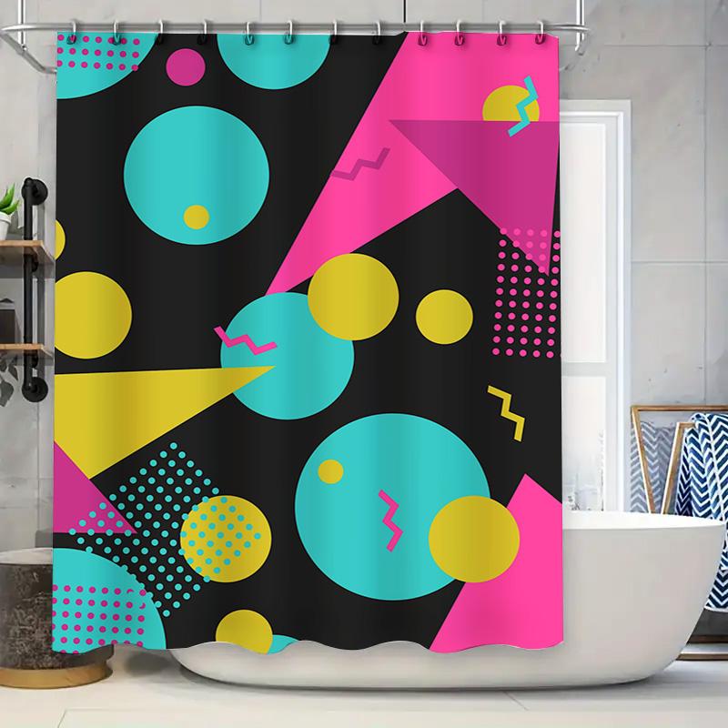 Шторка для душа для кемпингового фургона во Флориде с разноцветными воздушными шарами, пляжный декор для ванной комнаты