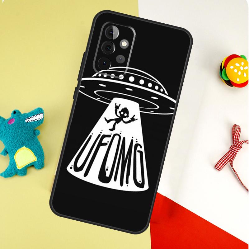 Alien Martian UFO For Samsung Galaxy A53 A33 A13 A54 A34 A14 A55 A35 A15 A05 A06 A16 A22 A32 A52 Phone Case