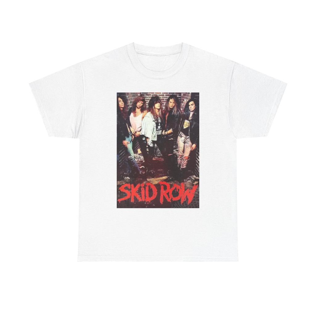 Skid Row Graphic T Shirt Vintage Rock Band Merch Unisex Heavy Cotton Tee