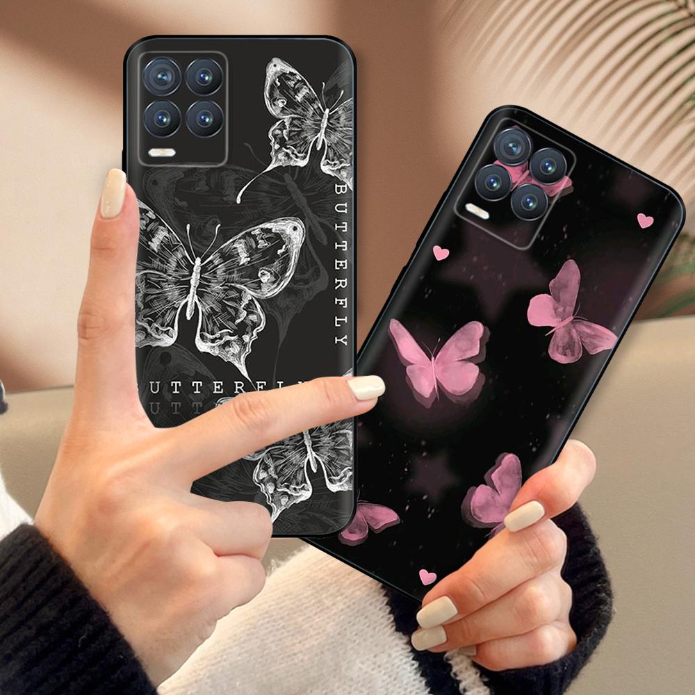 Чехол для Realme 8 Милый Мультяшный Расписной Силиконовый Задний Чехол для Realme 8 Pro 8i Realme8 4G RMX3085 Мягкий ТПУ Чехол для Телефона Coque Etui