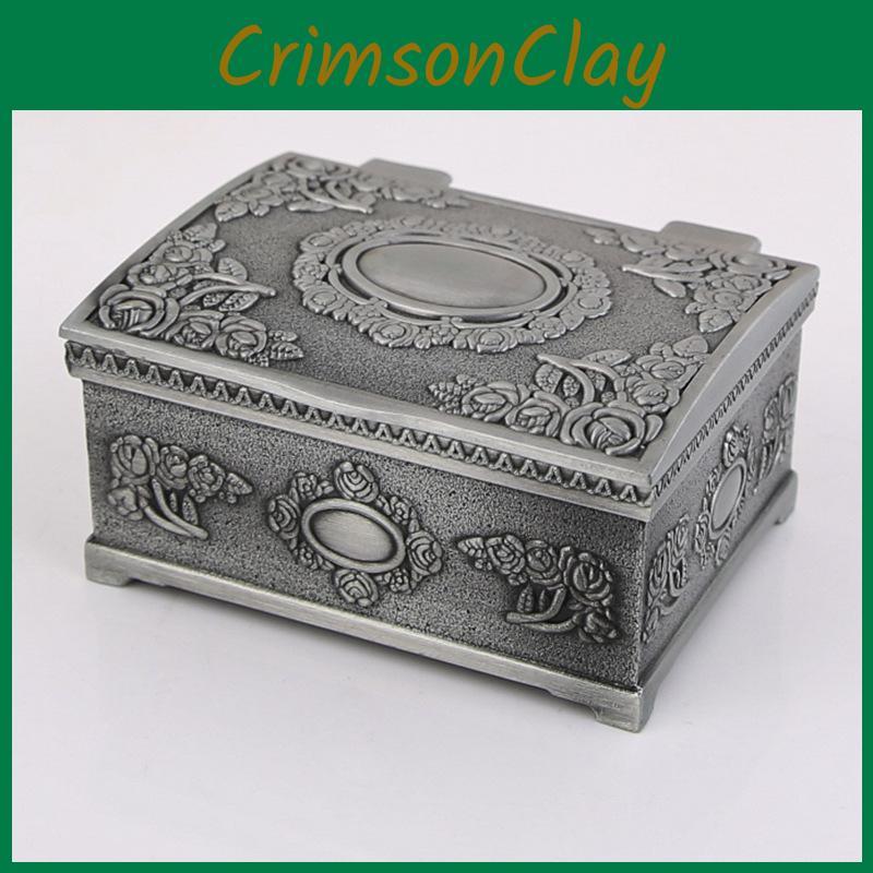 Decorative Square Jewelry Organizer Box For Rings Earrings Necklaces Wedding Gifts