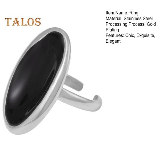 Кольцо с большим овальным драгоценным камнем, ручная работа, открытое кольцо в этническом стиле, ювелирные изделия, подарки на день рождения для мужчин, отца, мужа, парня