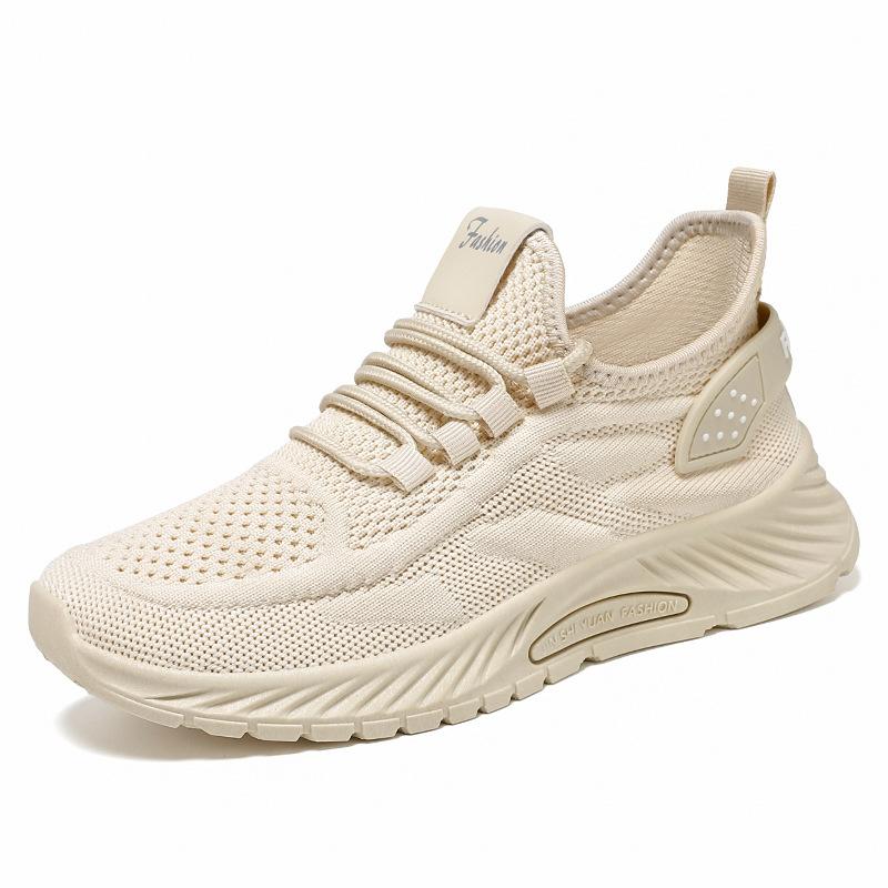 Женские новые модные повседневные кроссовки для бега, трендовые летающие тканые женские туфли, спортивные одинарные туфли