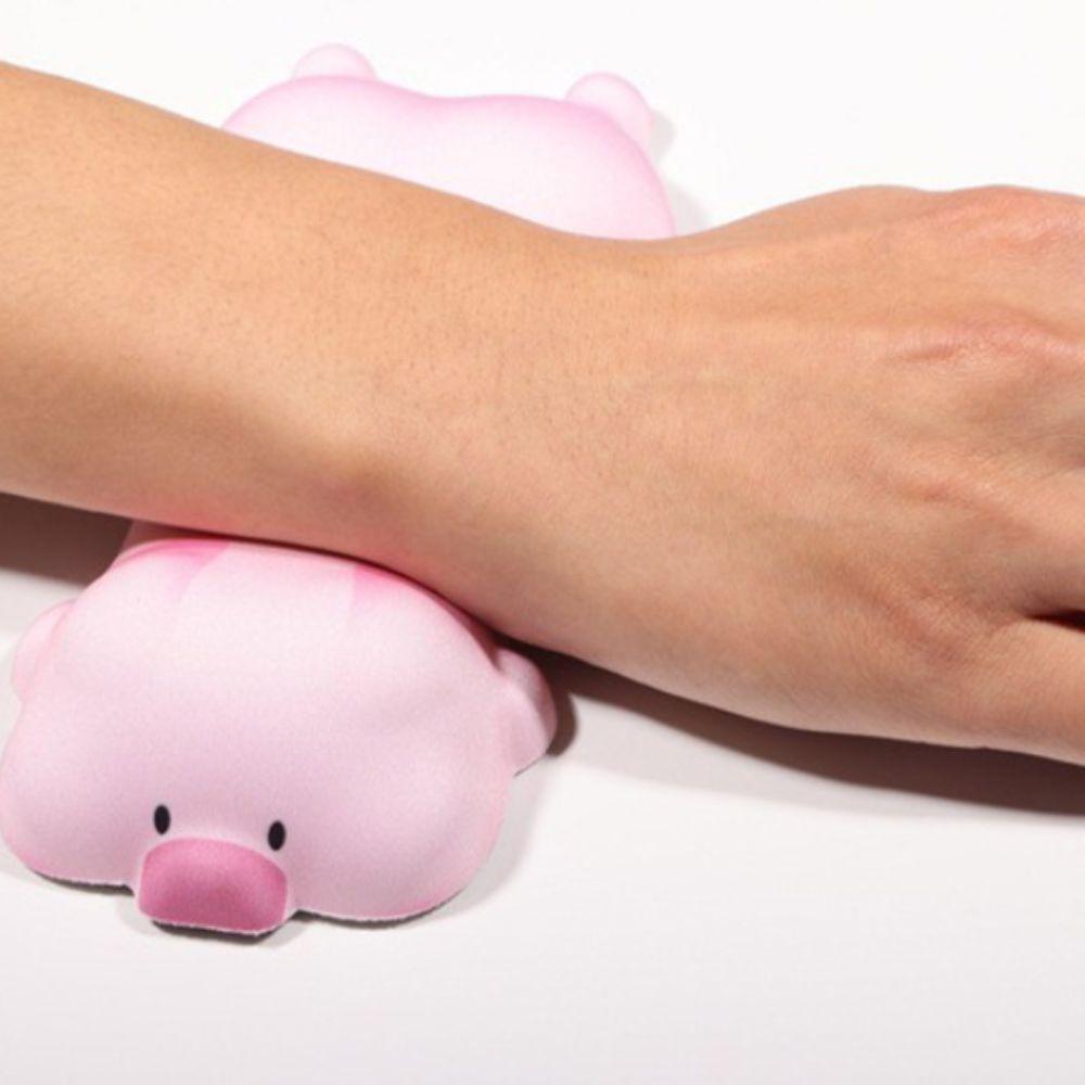 Нескользящая подставка для запястья в виде мультяшной свиньи, мягкая подставка для запястья в виде лежачей свиньи, подарок