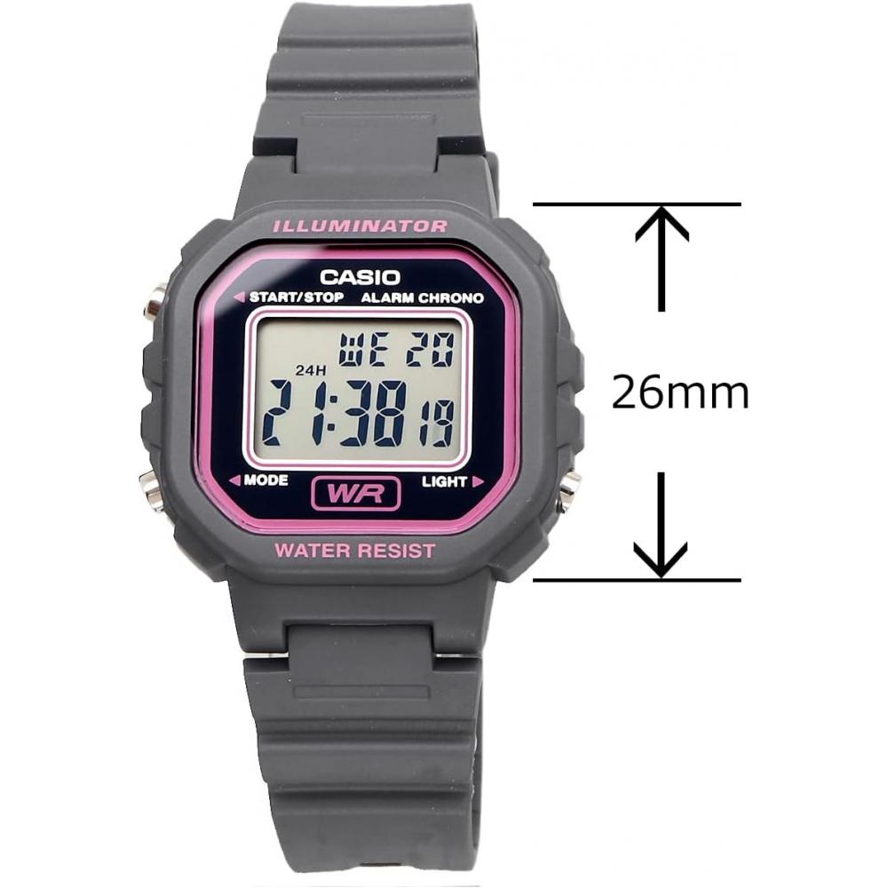 Casio Женские цифровые часы Серый Розовый La 20wh 8a