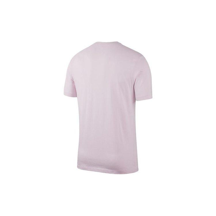Nike T Shirts Men's Pink Crew Neck Moderate Straight Fit BQ0716-663