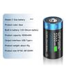 Cityork Перезаряжаемая батарея размера 1,5 VC, тип C, зарядка через USB, литий-ионная батарея R14 LR14 C для фонарика, газовой плиты