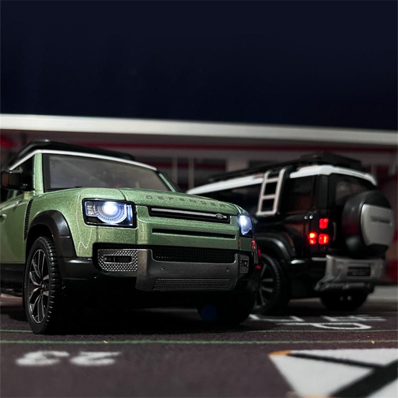 1/24 Новый внедорожник Land Rover Defender 2022 года, литая модель автомобиля, литой металл, внедорожные транспортные средства, модель, коллекция, детские подарки, игрушка