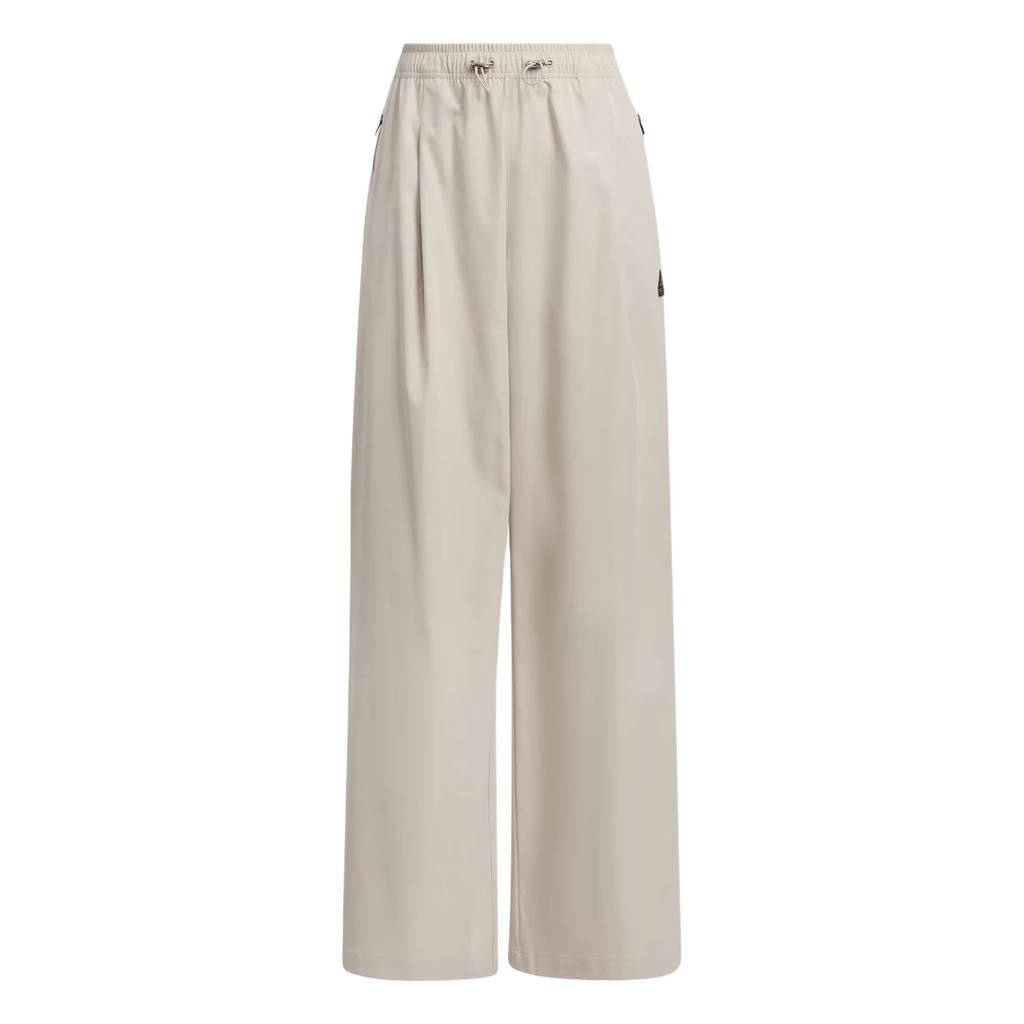 adidas Tech Premium Woven Pant Solid Color Comfortable Direct Leg Casual Pant Women Pant Light-Brown JJ3549