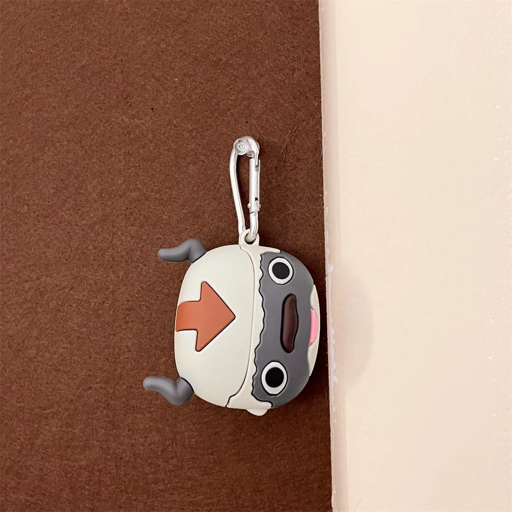 Headphone Case for Samsung Galaxy Buds 3 /Buds 3 Pro Shell Cute Cartoon Popular Caw Design Silicone Ear Buds case with Hook
