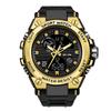 RORIOS Analog-Digital Watch Men's Chronograph Stopwatch Date Day Display Waterproof LED Night Light Multifunctional Shock Resistant Quartz Popular