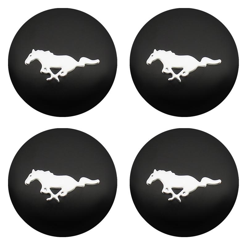 xubal5 For Ford Mustang Shelby GT Fender Zapatillas Miniatura Gt 2015 2012 4Pcs 56mm Car Wheel Center Cover Stickers Hub Cap Auto Badge