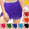Women's Layered Fringe Dance Skirts Sexy Sequins Ballroom Latin  Skirt Festive Rave  Skirt