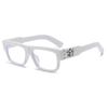 Retro black frame anti-blue light eye protection men's and women's high-end flat glasses fashion trend matching glasses frame
