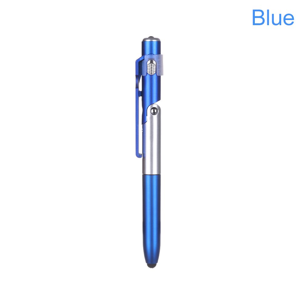 LED Light Electronics Foldable Ballpoint Pen Touch Screen Pen Capacitive Pen Mobile Phone Stand