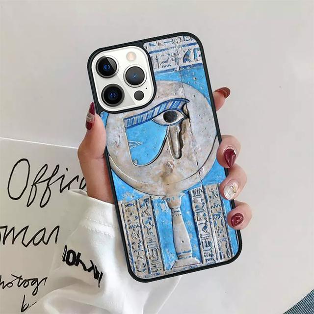 Священный Глаз Гора Египет Фреска Чехол для Телефона Для iPhone 17 Air 15 16 14 13 12 Pro Max 11 Pro Max Plus