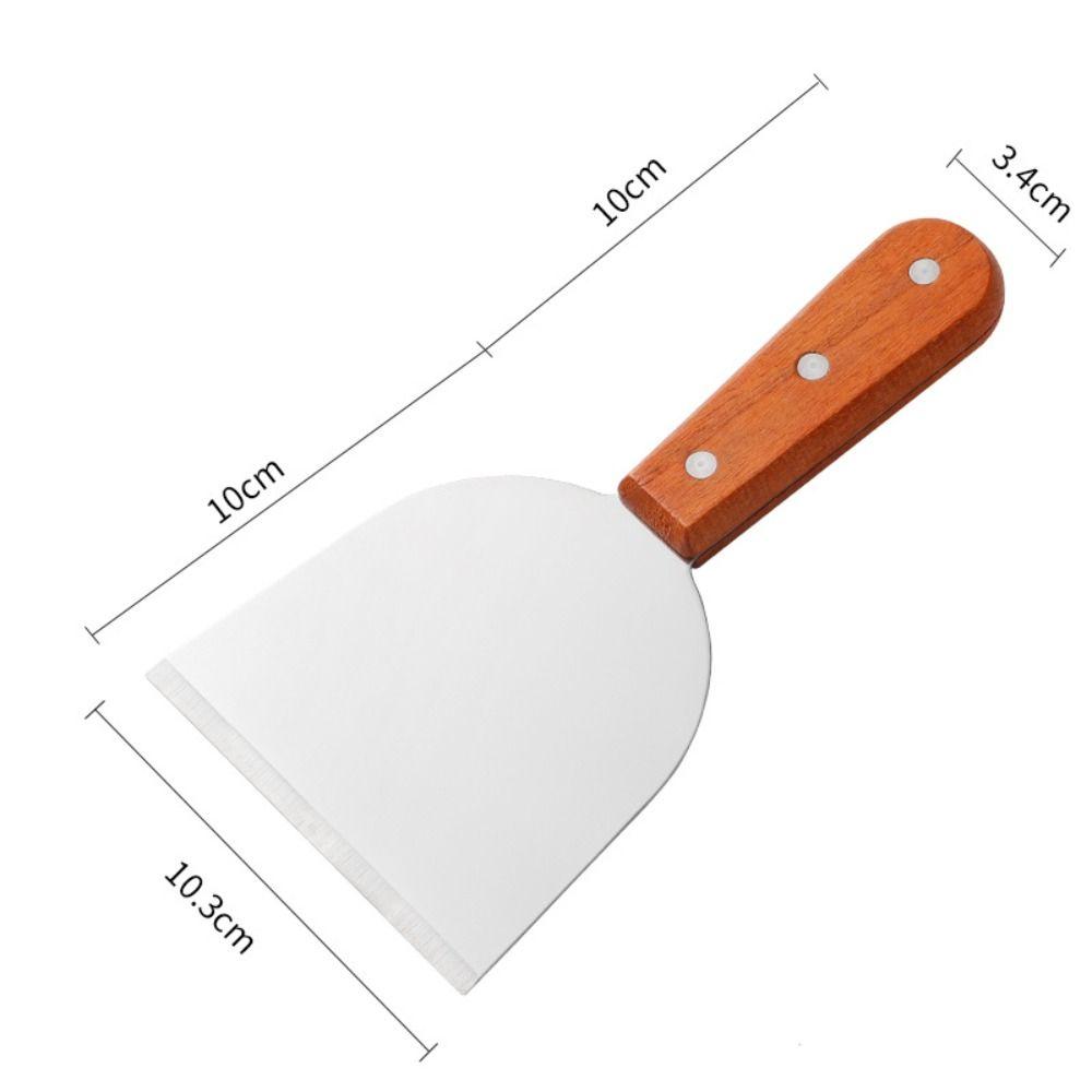 Stainless Steel Steak Spatula Rust-proof Pancake Turner BBQ Utensils Barbecue Shovel Teppanyaki