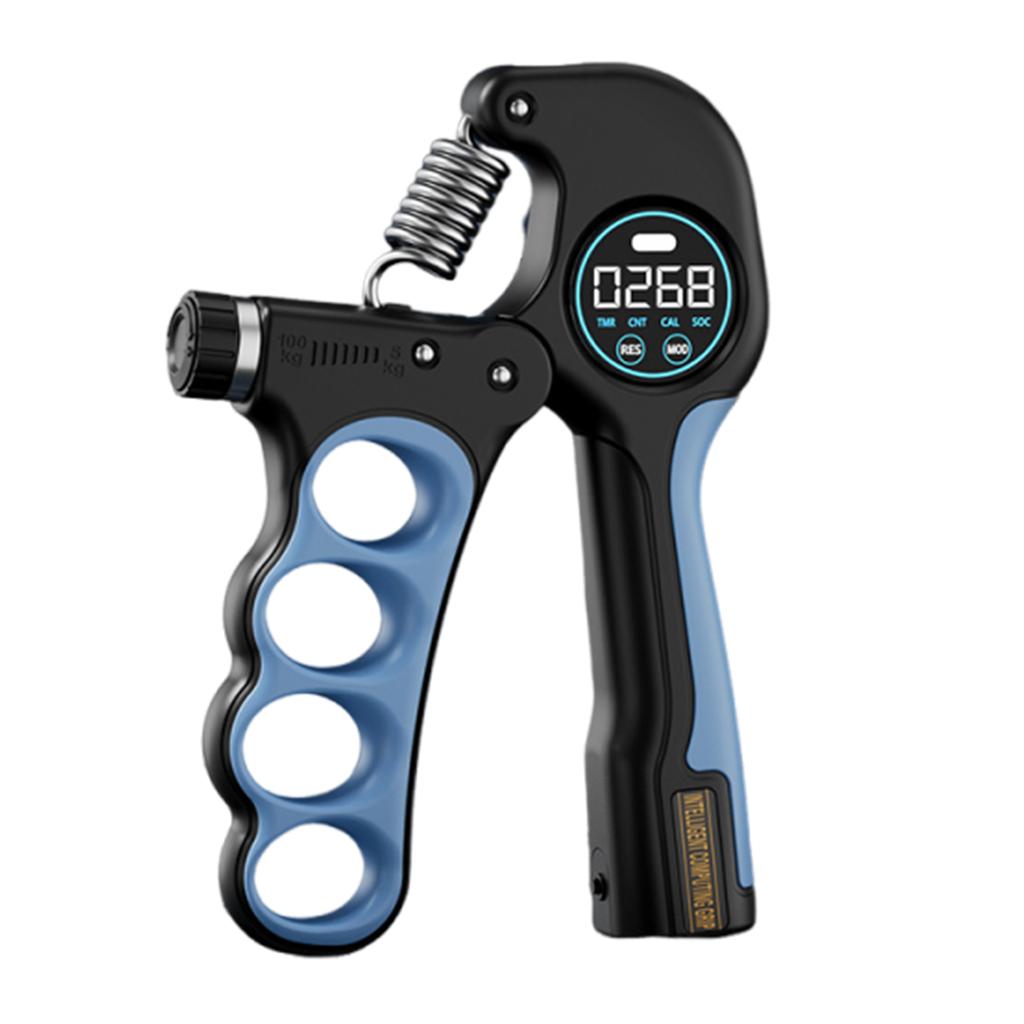 Adjustable Hand Gripper Anti-Slip Electronic Counting Hand Gripper Wrist Strength Expander for Muscle Building Recover