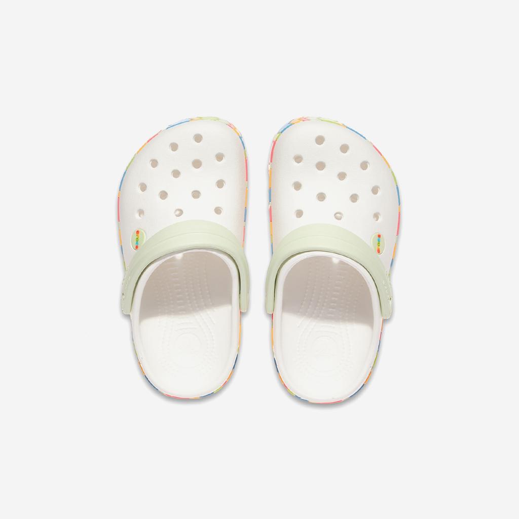 [Crocs] Chevron Band Clog Kids [CRS213839-WHITE/MULTI]