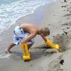 Kids Excavator Arm Sand Toy Giant Digging Tool for Beach Snow Beach Sandbox Digger Toy with Movable Joints Develops Motor Skills Toy