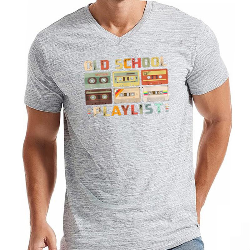 Cassette Tape Music 80s Retro Old School Playlist TShirt Unisex Clothes Tops Graphic T Shirts Camisetas Ropa De Mujer