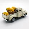 Vintage Alloy Lemon Truck Model with Mini Faux Lemons Summer Home Decors Miniature Vehicle Collectible Ornament Gift