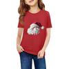Children's Short Sleeve Neck T-Shirt Animal Print Daily Casual Top