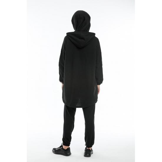 Oversize Model Tesettür Eşofman Takımı