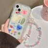 Корейский милый граффити щенок бабочка любовь сердце браслет чехол для телефона для Iphone 14 13 12 11 Pro Max прозрачный противоударный мягкий чехол