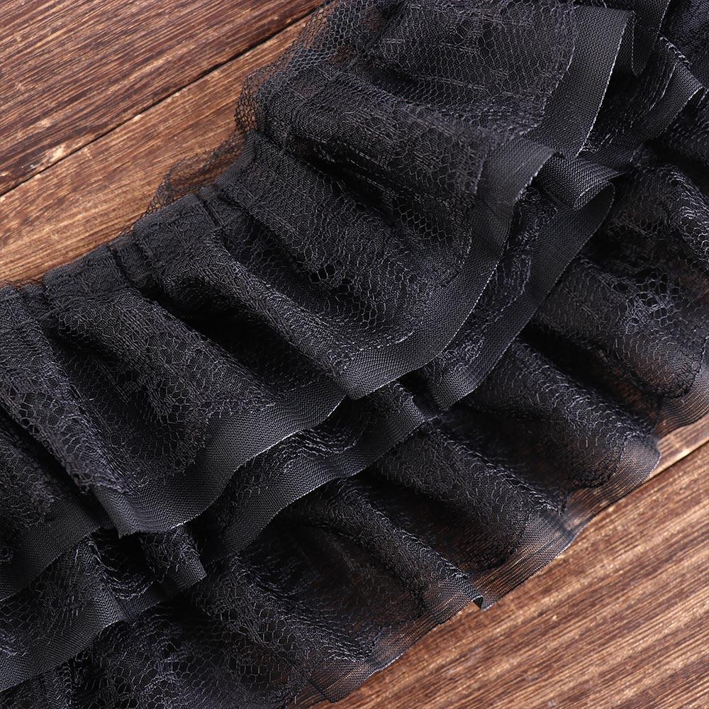 Мягкая плиссированная сетчатая шифоновая ткань, роскошный тюль, кружевная ткань, отделка лентой, свадебное платье