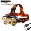 Headwear Torch Outdoor Fishing Light Lighting Mining Lamp Waterproof Rechargeable Strong Light Headlamp Outdoor Searchlight