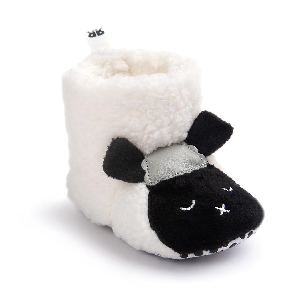 MYGGPP Baby Shoes Cotton Shoes Baby Cotton Soft Bottom Shoes Small Boots Cartoon Boots Cotton Boots 0-1 Years Old Toddler Cotton Shoes