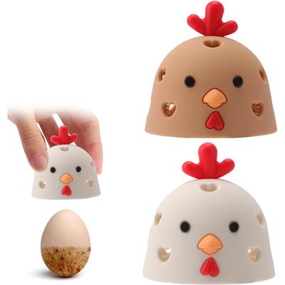 2шт силиконовая щетка для яиц многоразовый инструмент для чистки свежих яиц