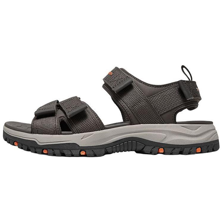 Skechers Роскошные пенные удобные мягкие нескользящие пляжные сандалии Мужские сандалии Серый 205478-CHOC