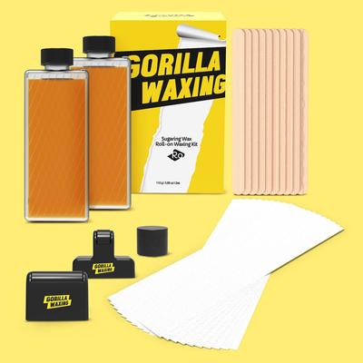 GORILLA WAXING Горячий воск Gorilla Waxing Шугаринг Воск Ролик Набор для самостоятельной восковой депиляции 2 штуки