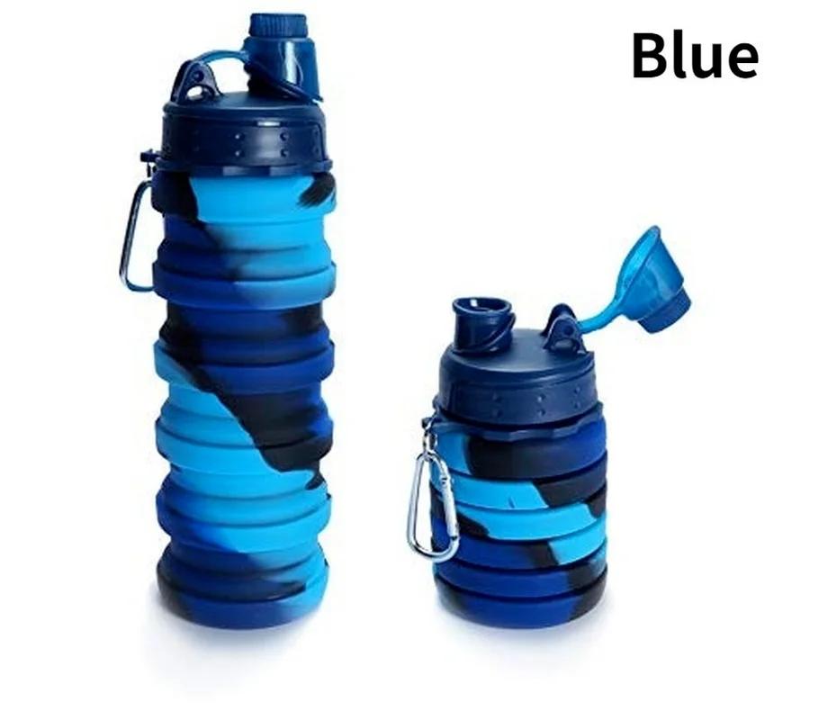 Складные бутылки для воды для путешествий, многоразовые складные для кемпинга и занятий в спортзале