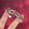 Rough Carnelian Gemstone Jewelry, Handmade 925 Sterling Silver Jewelry, Beautiful Adjustable Bracelet Jewelry For Engagement
