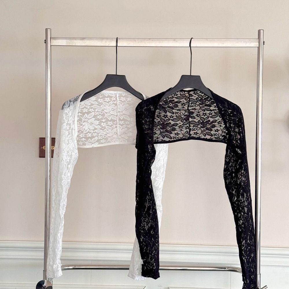 Lace Mesh One Shoulder Sleeves Ice Silk UV Protection Sleeves Casual Sleeves Cover Ups  Cycling